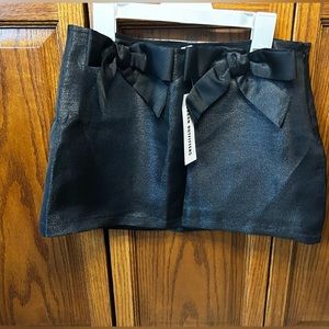 Urban Outfitters Kimchi Blue Elena Metallic Bow Mini Skirt